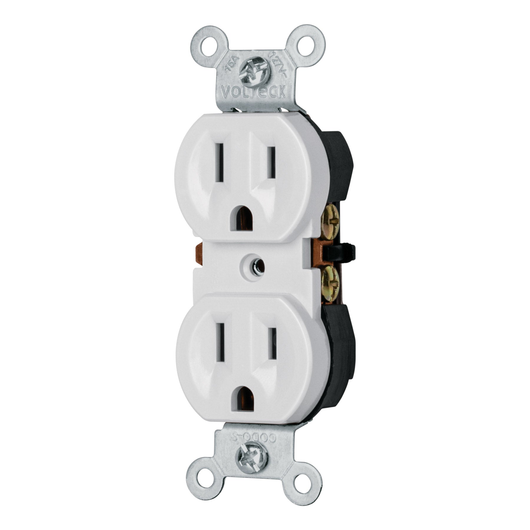 Contacto Duplex 2P + T Blanco 15 A Volteck
