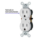 Contacto Duplex 2P + T Blanco 15 A Volteck