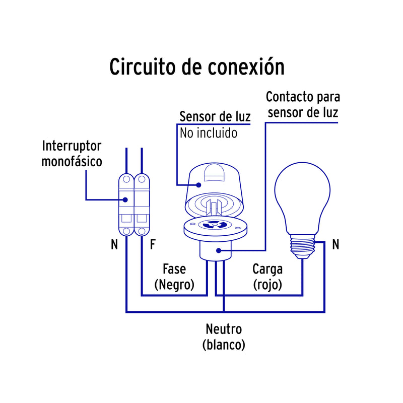Contacto para Fotocelda Volteck Lait