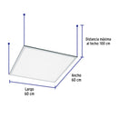 Panel LED 45 W 4,000 K 60 x 60 cm Empotrable/Colgante VOLTECK