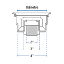Coladera PVC Sanitario Universal con Tornillos Foset