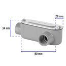 Condulet Tipo LL 1/2" (13 mm) Volteck