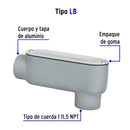 Condulet Tipo LB 1" (25 mm) Volteck
