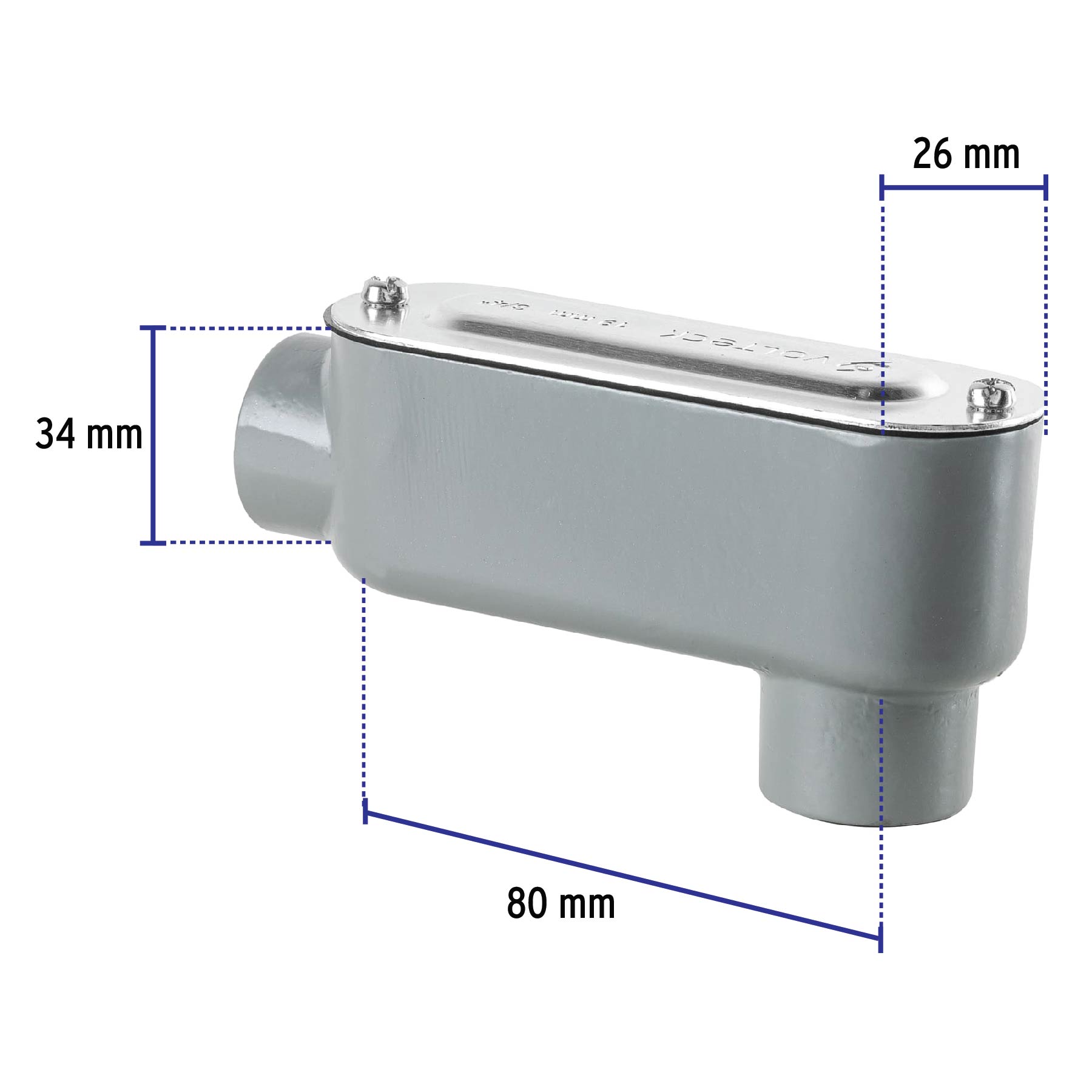Condulet Tipo LB  3/4" (19 mm) Volteck