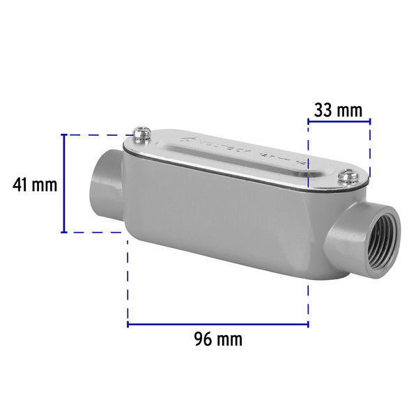 Condulet Tipo T 3/4" (19 mm) Volteck