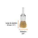 Carda para Taladro de Copa 3/4" Zanco 1/4" Truper