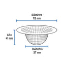 Canastilla Malla 3/4" Acero Inoxidable para Fregadero Foset