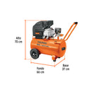 Kit Compresor de Aire 50 Litros Manguera y Pistola de Gravedad Truper