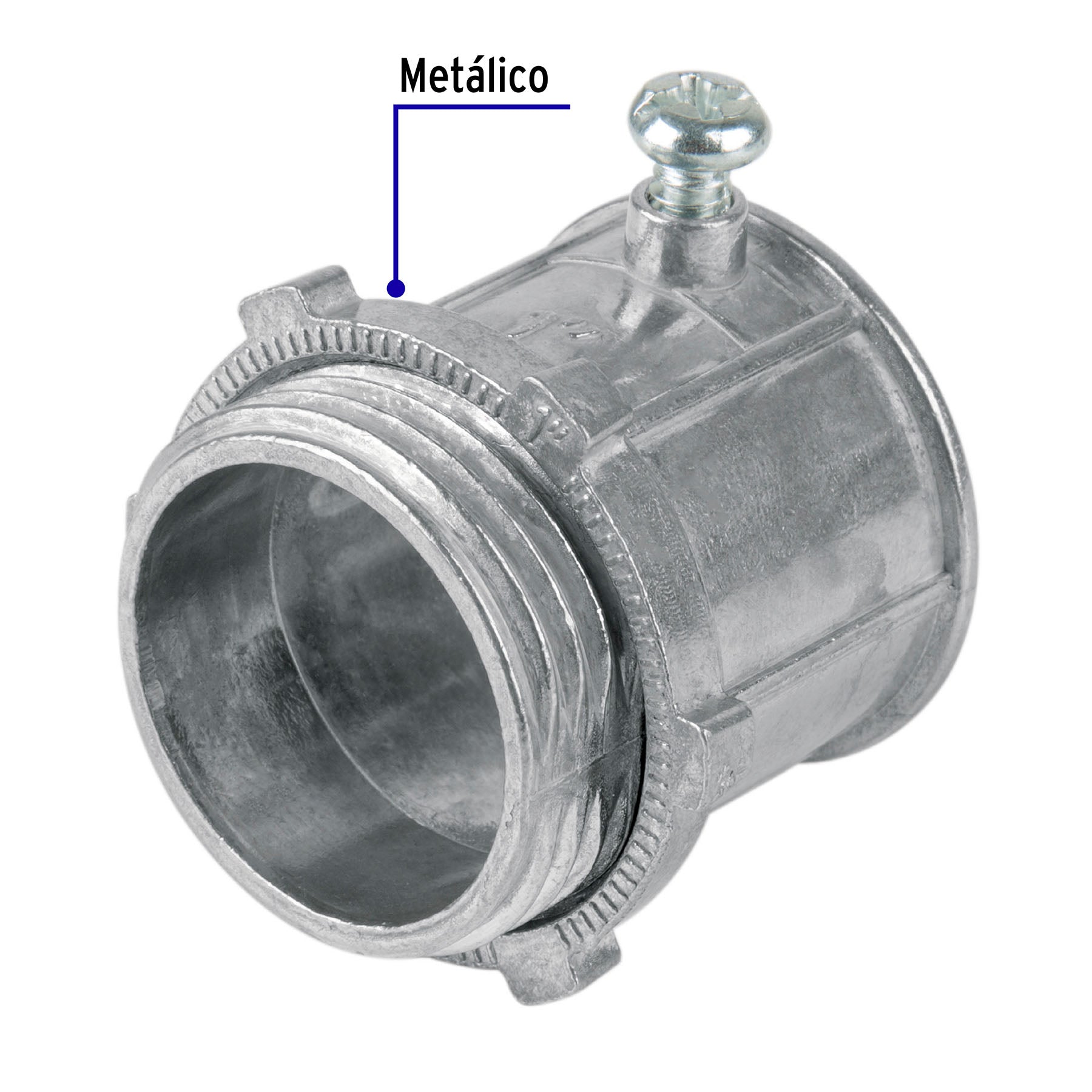 Conector Conduit Pared Delgada 1" Volteck