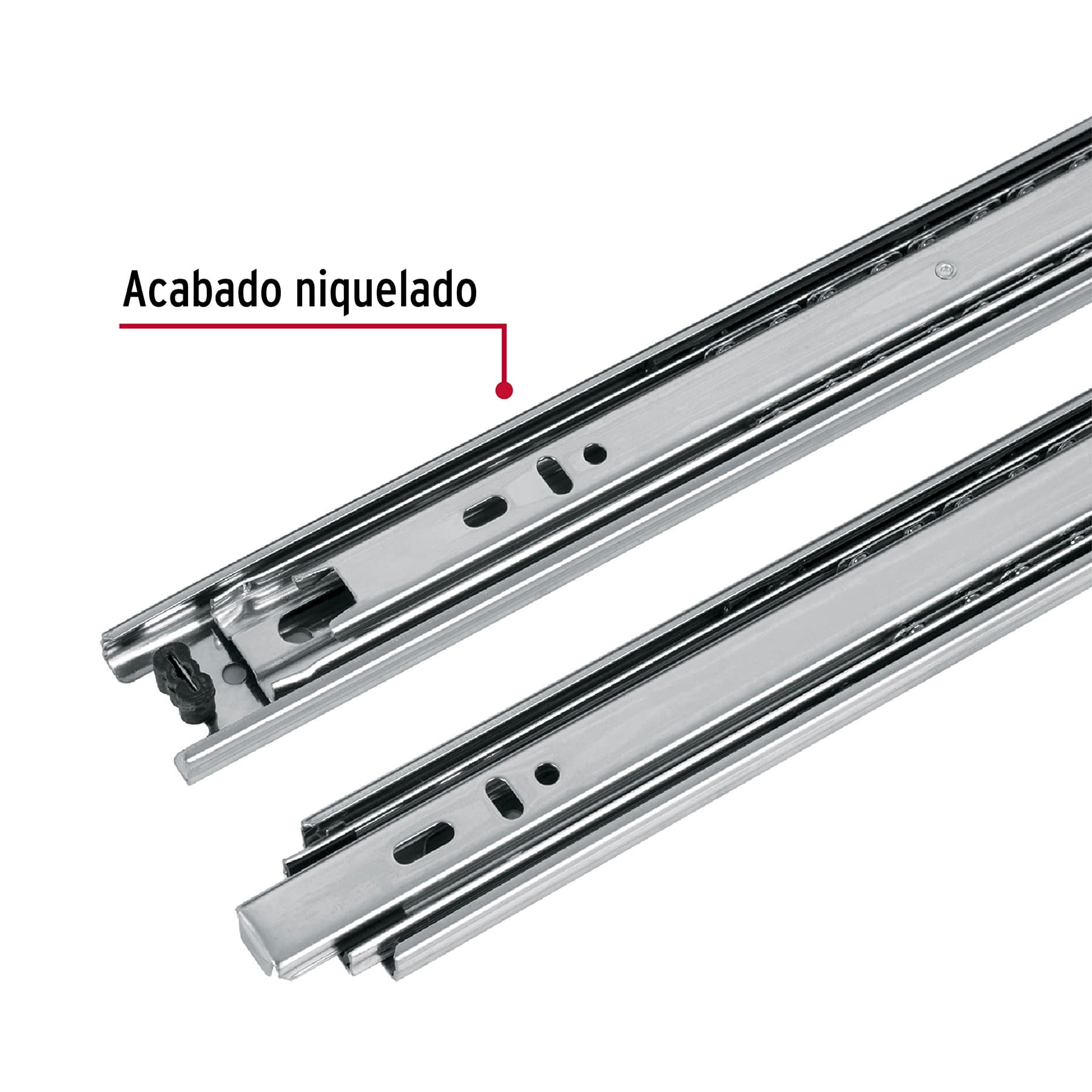 Correderas de Extension Total Ancho 3.5 cm Fiero Largo 30 cm