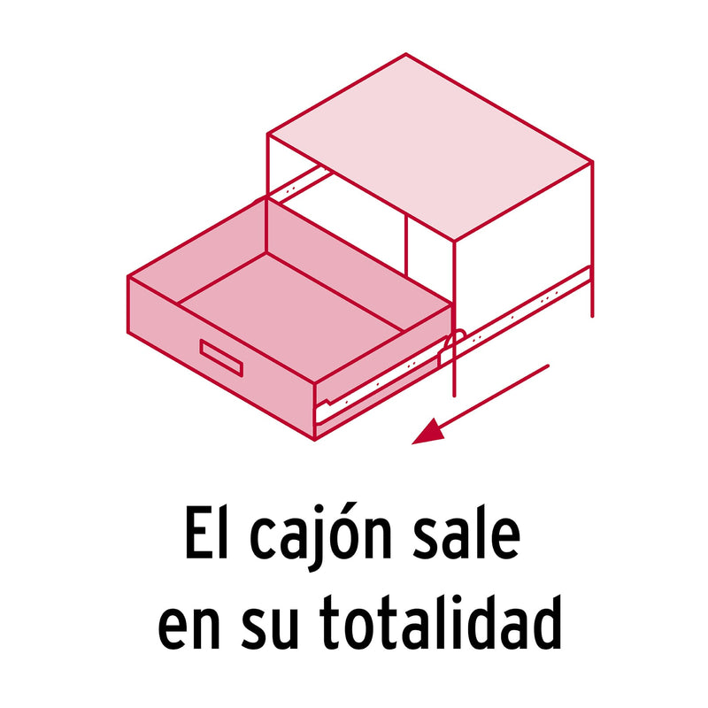 Correderas de Extension Total Ancho 3.5 cm Fiero Largo 40 cm