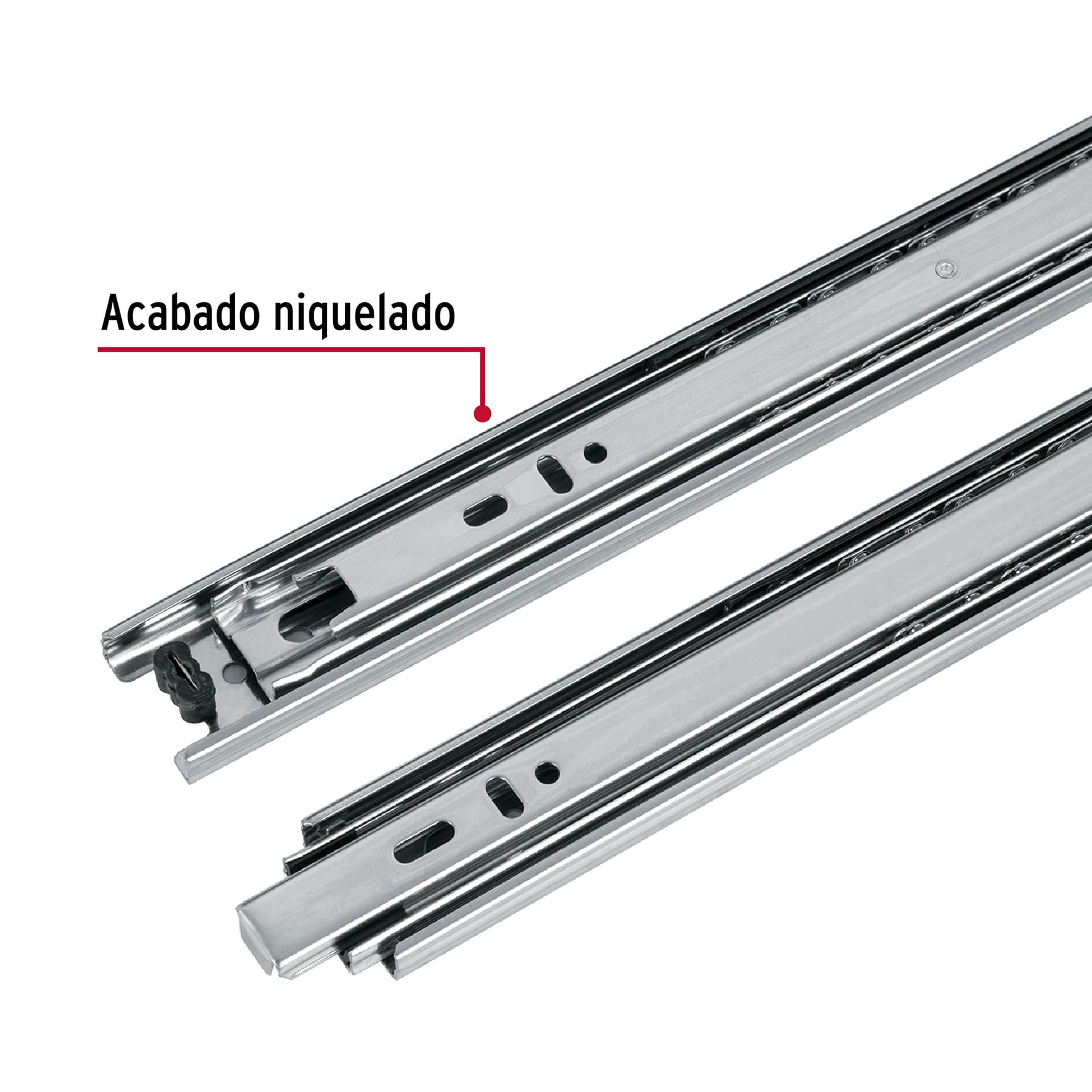 Correderas de Extension Total Ancho 3.5 cm Fiero Largo 45 cm