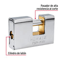 Candado para Cortina 80 mm Cuerpo de Laton Blindado Llave de Puntos Hermex