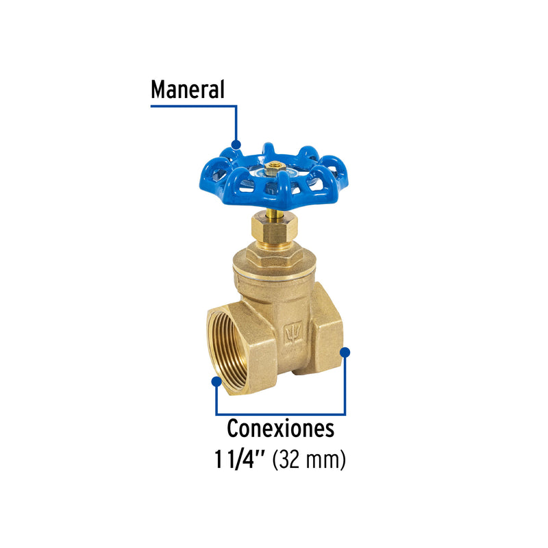 Valvula Compuerta WOG 150 PSI Foset Roscable 1"1/4 (32 mm)