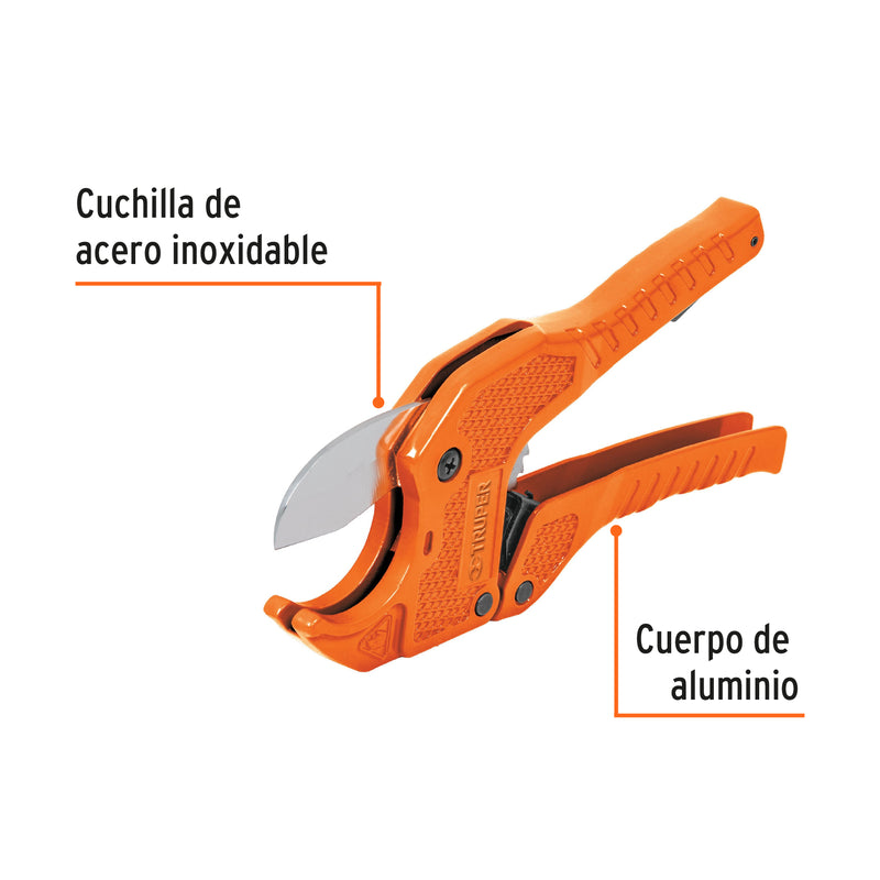 Cortador de Tubo de Plastico Capacidad de Corte 1"5/8 Truper