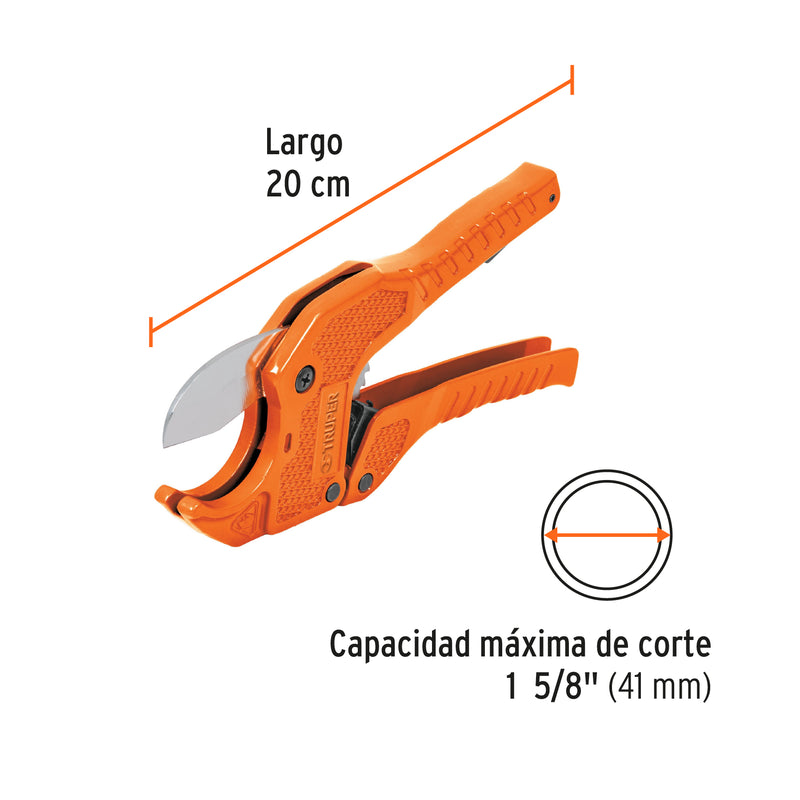 Cortador de Tubo de Plastico Capacidad de Corte 1"5/8 Truper