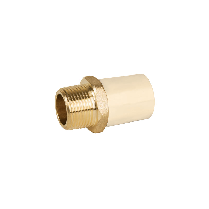 Conector Exterior CPVC con Inserto Metalico Hidroflow 3/4" (19 mm)