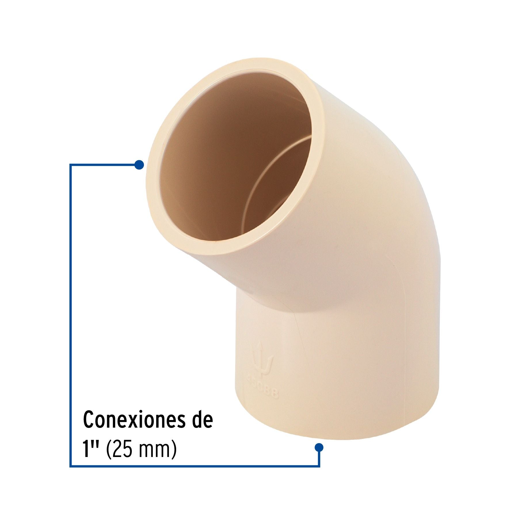 Codo CPVC 45° x 1" FOSET
