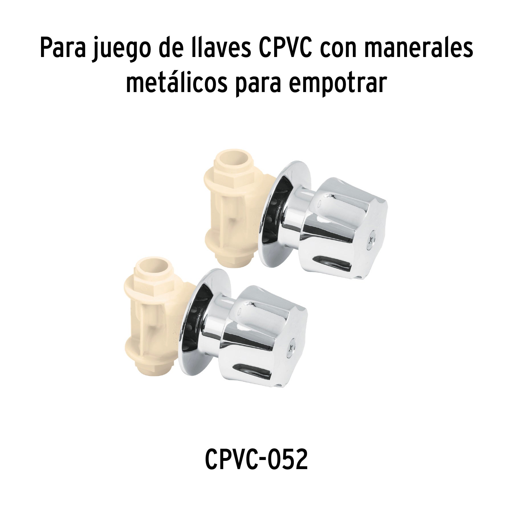 Juego de 2 Cartuchos Ceramicos para Llaves de Empotrar de CPVC Foset