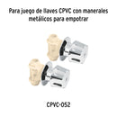 Juego de 2 Cartuchos Ceramicos para Llaves de Empotrar de CPVC Foset