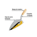 Cuchara para Albañil Tipo Filadelfia Pretul 9"