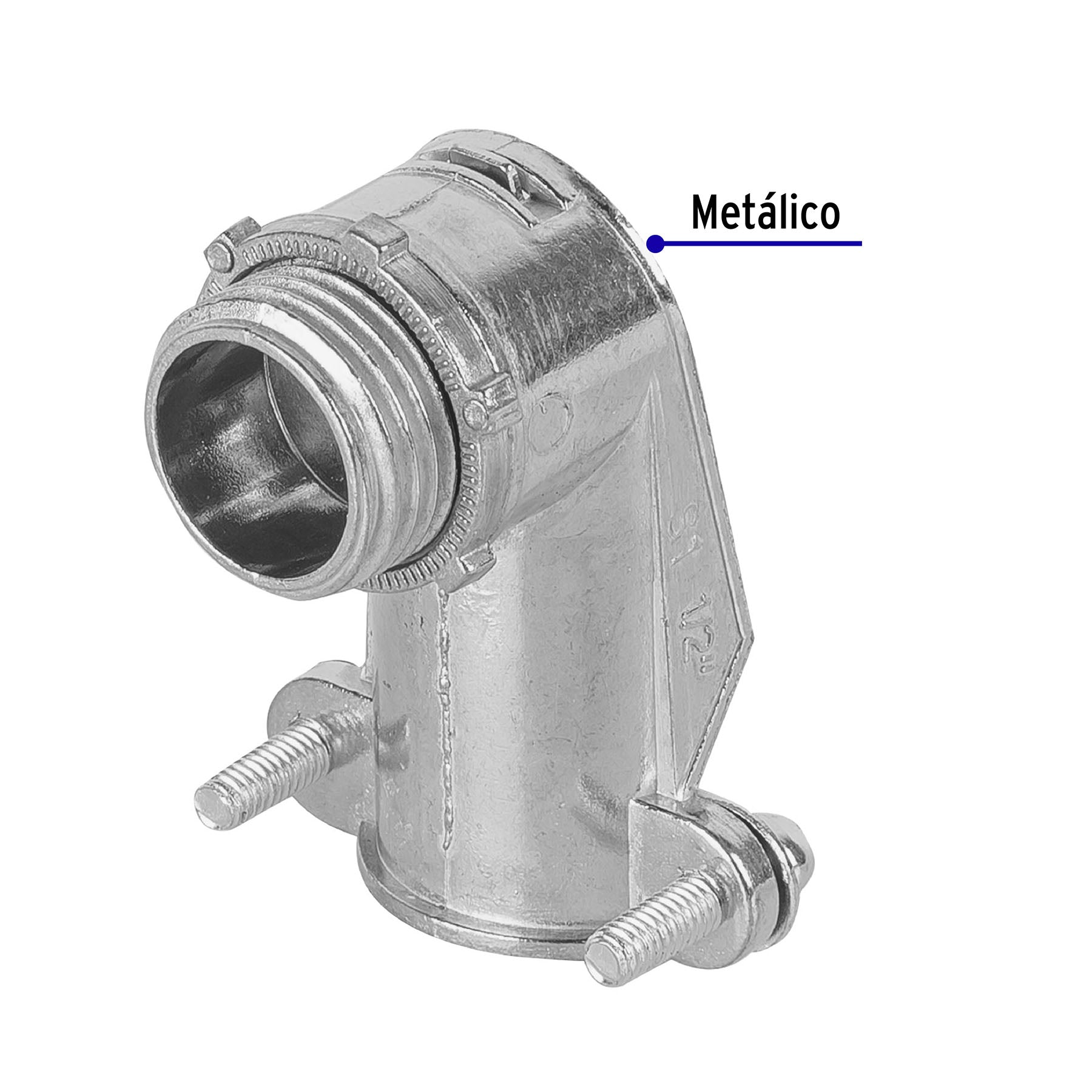 Conector Curvo Flexible  1/2" (13 mm) Volteck