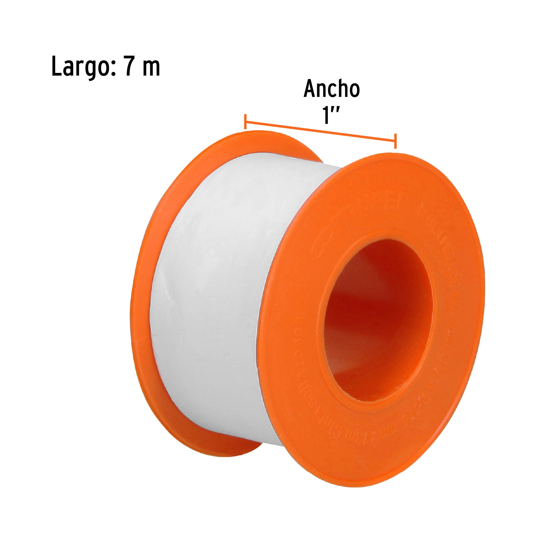 Cinta Teflon 25 mm - 1" Truper
