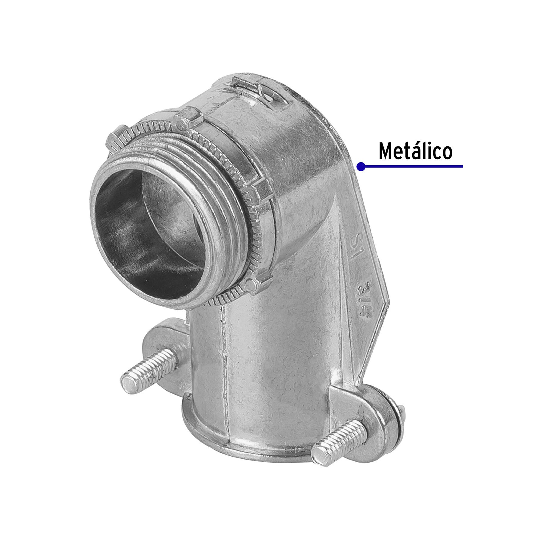Conector Curvo Flexible  3/4" (19 mm) Volteck