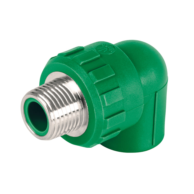 Codo PPR 90° Rosca Exterior  1/2" (20 mm) Termoflow