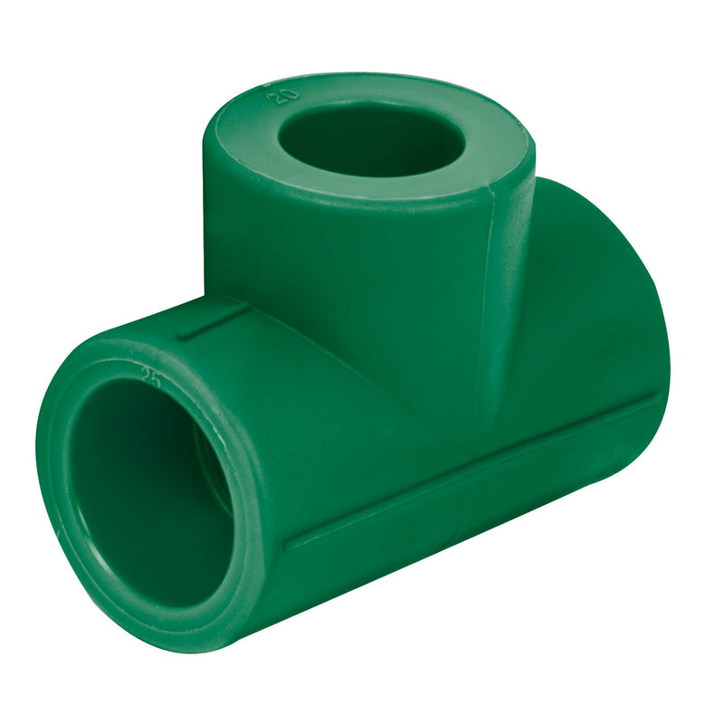 Tee PPR Reducida  3/4" x 1/2" x 1/2"  (25 mm x 20 mm x 20 mm) Termoflow