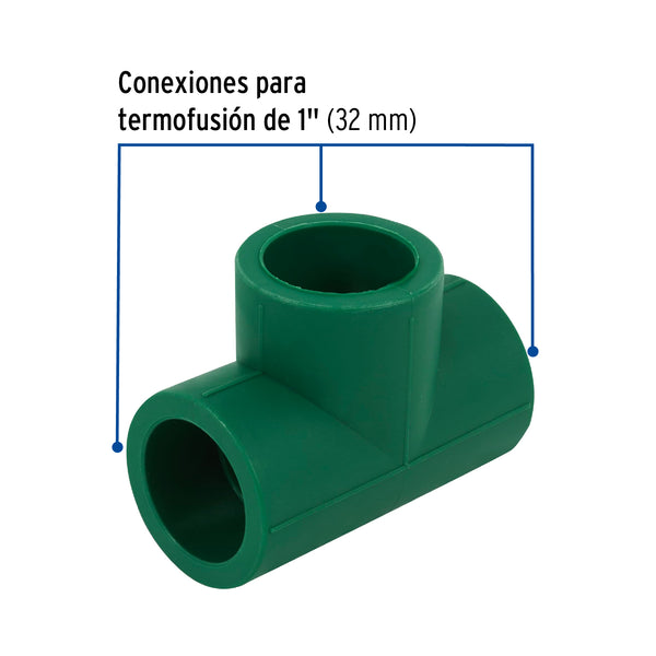 Tee PPR 1" (32 mm) Termoflow