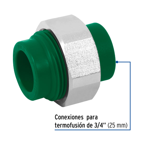 Tuerca Union PPR Termoflow  3/4" (25 mm)