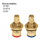 Juego de 2 Cartuchos Ceramicos para Llaves de Empotrar de PPR Foset