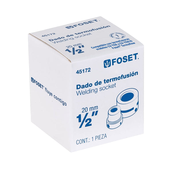 Dado para Termofusora  1/2" (20 mm) Foset