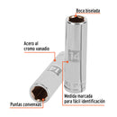 Dado Cuadro 1/2" Largo de 6 Puntas Truper 14 mm