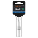 Dado Cuadro 1/2" Largo de 6 Puntas Truper 15 mm