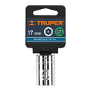 Dado Cuadro 1/2" de 6 Puntas Truper 17 mm