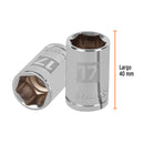 Dado Cuadro 1/2" de 6 Puntas Truper 17 mm