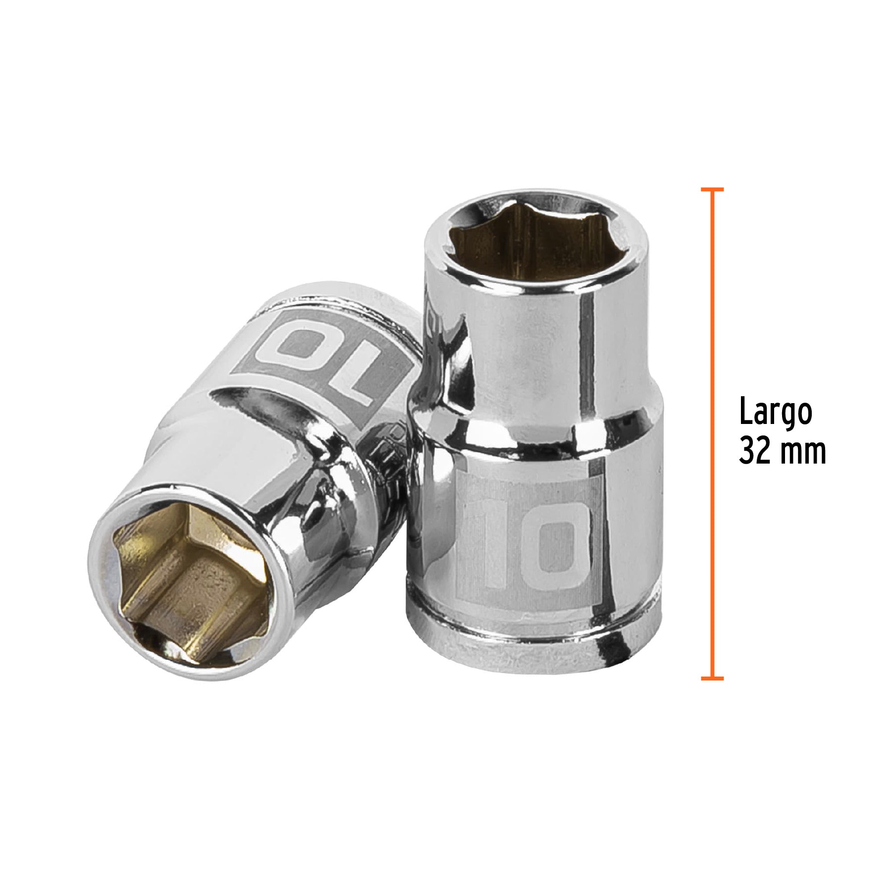 Dado Cuadro 3/8" de 6 Puntas Truper 10 mm