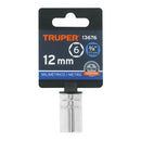 Dado Cuadro 3/8" de 6 Puntas Truper 12 mm