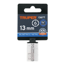 Dado Cuadro 3/8" de 6 Puntas Truper 13 mm