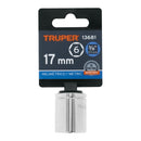 Dado Cuadro 3/8" de 6 Puntas Truper 17 mm
