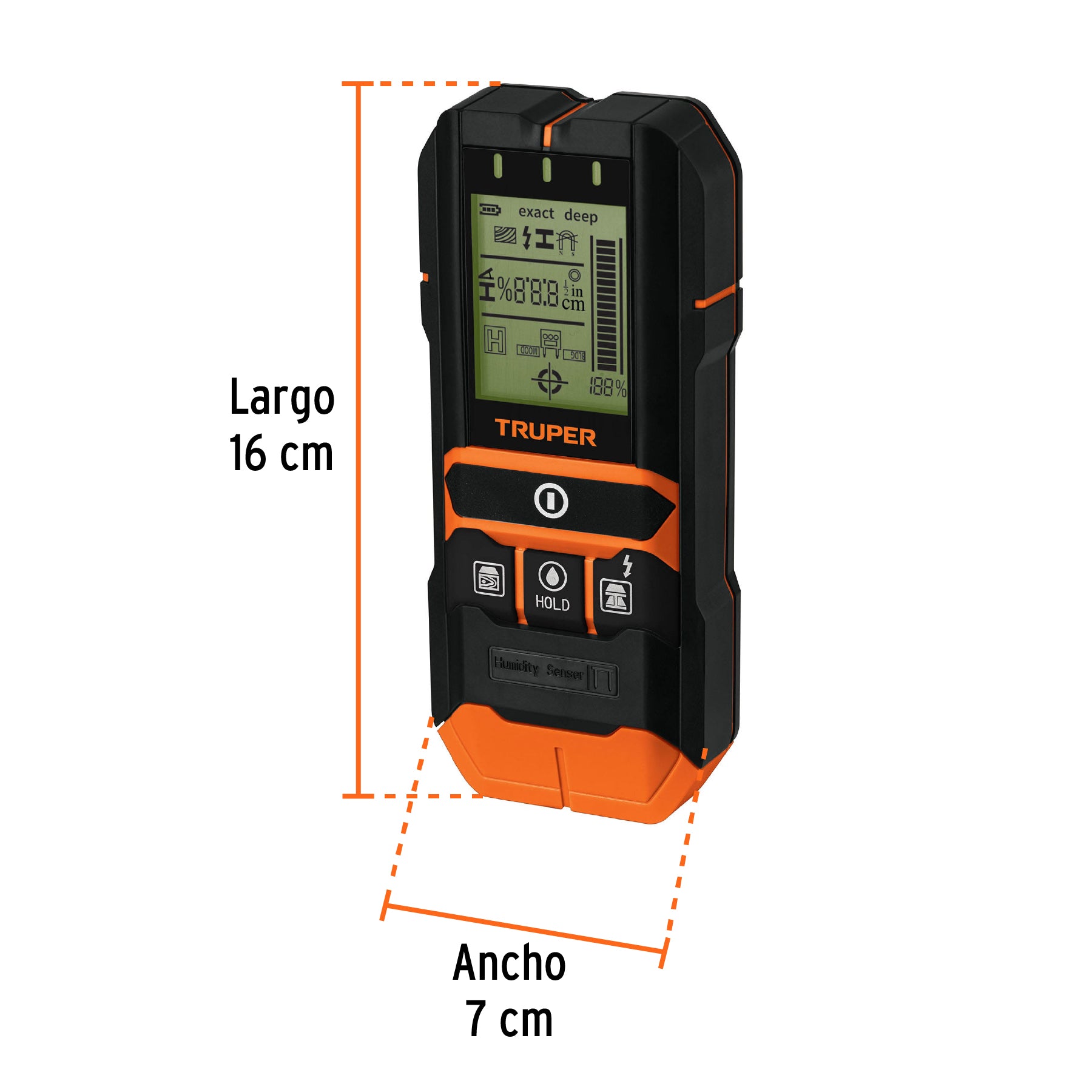 Multidetector de Materiales Detras de Muros Truper