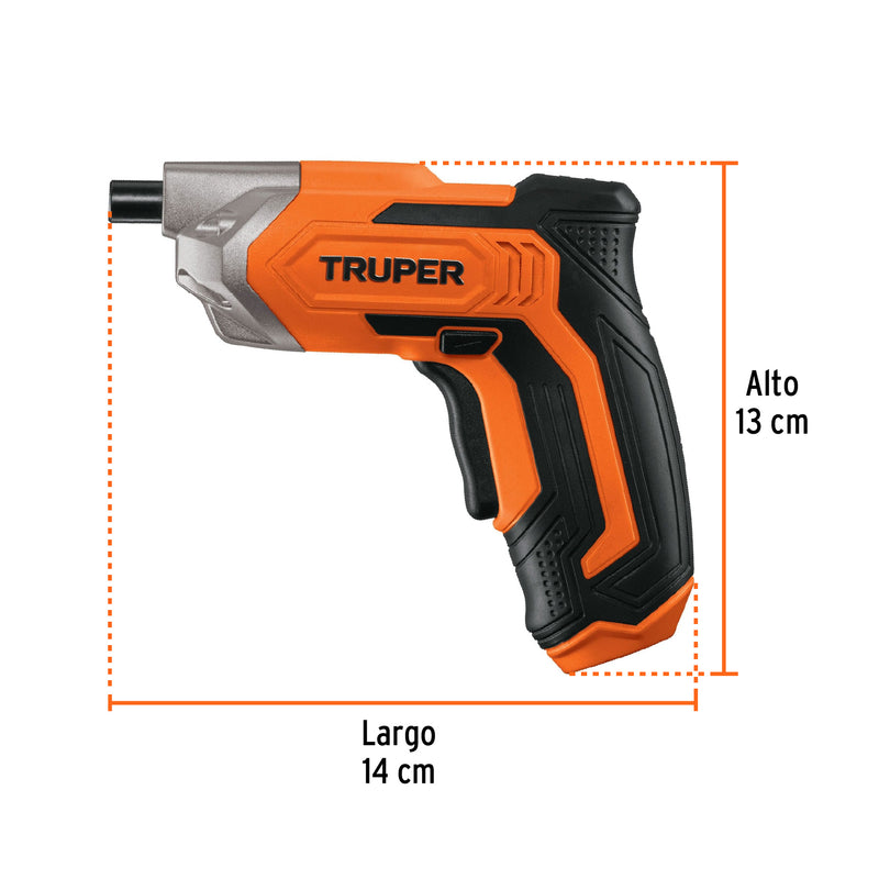 Destornillador Inalambrico 3.6 Volts Truper Pro