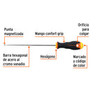 Desarmador Mango Comfort Grip Truper Plano 1/8" X 6"