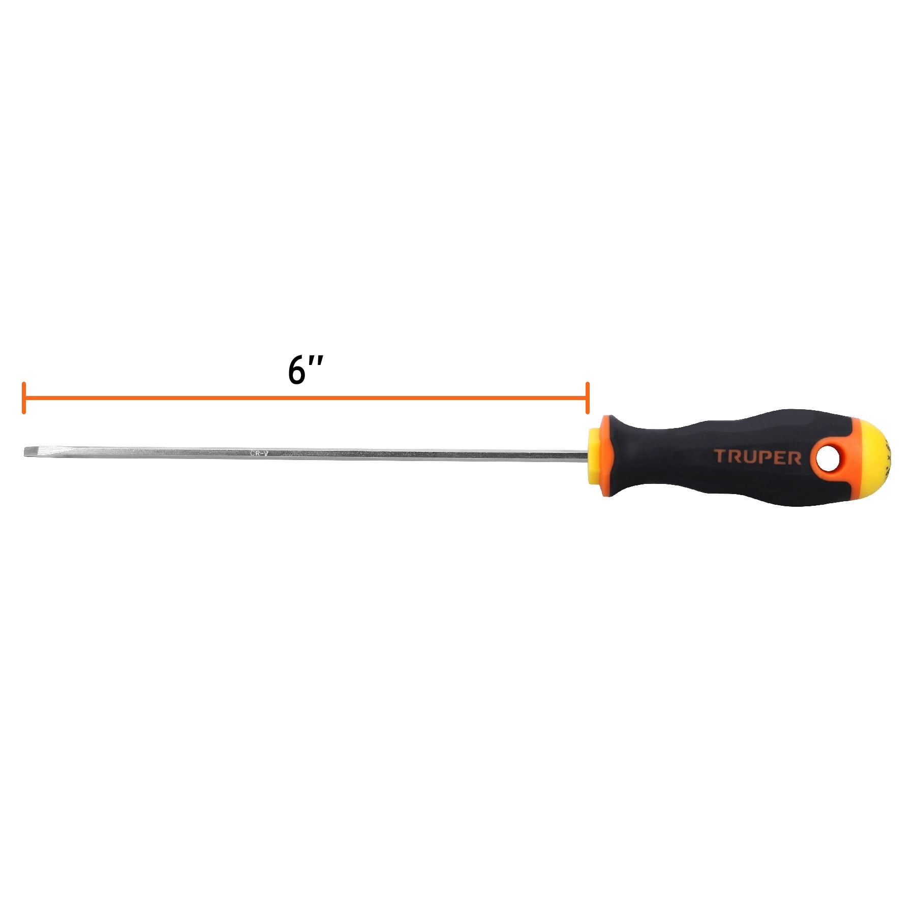 Desarmador Mango Comfort Grip Truper Plano 1/8" X 6"