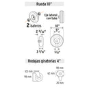 Diablo Plataforma 2 Posiciones 385 Kilos Ruedas Neumaticas Pretul