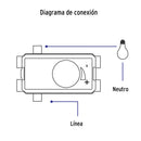 Atenuador de Luz Rotativo Blanco Oslo Volteck