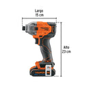 Destornillador de Impacto 1/4" Inalambrico 20 Volts 1 Bateria 1 Cargador Truper PRO