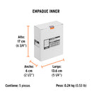 Caja con 5 Discos de Lija con Velcro Perforado 5" Grano 240 Truper